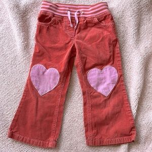Mini Boden flare leg corduroy pants